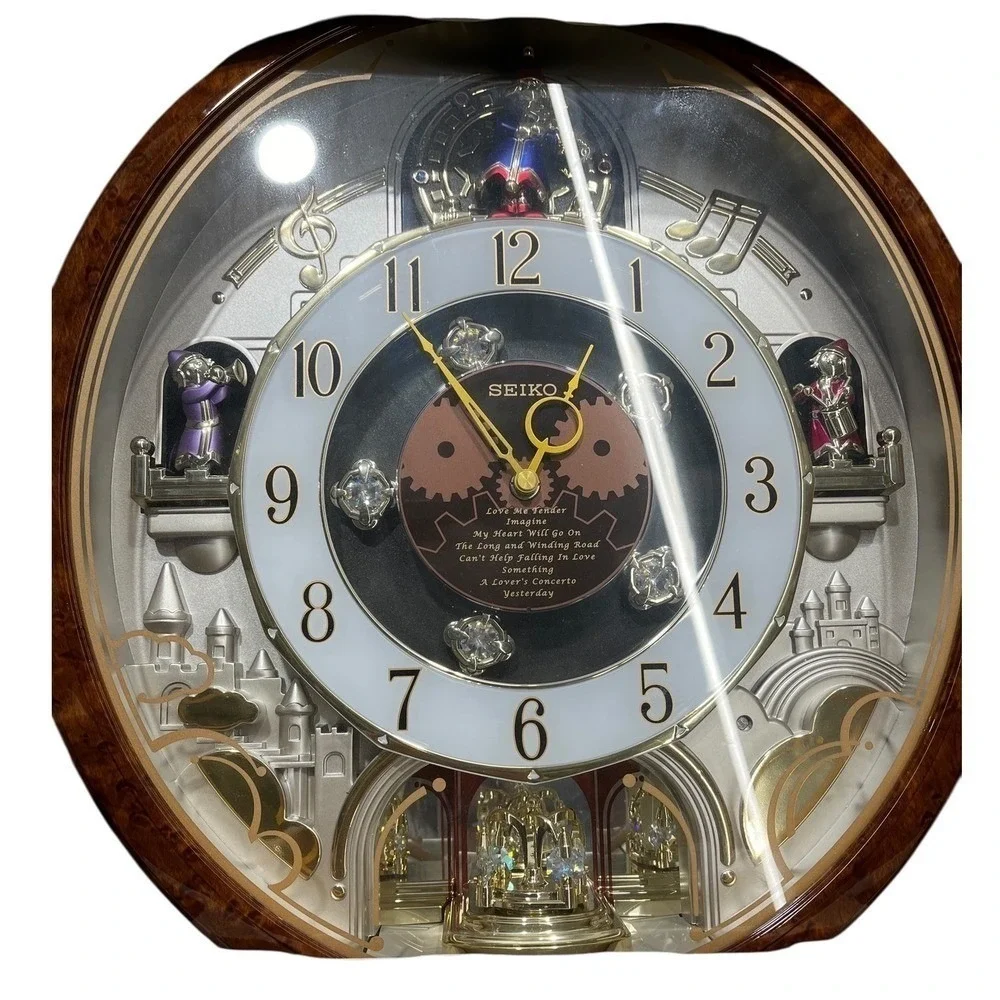 Seiko‎ Melodies In Motion 2006 Collectors Edition Swarovski Crystal Clock NEW
